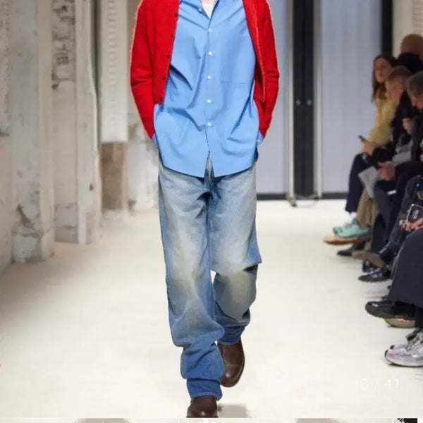 [BUNJANG] Orallie Selvage Faded Heavy Denim Wide Pants 30 / 오라리 셀비지 페이디드 헤비데님 와이드팬츠 30size