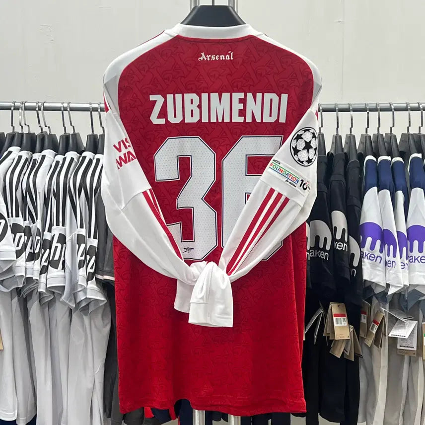 [BUNJANG] Arsenal 25/26 Home No. 36 Zubimendi Football Jersey / 25/26 아스날 홈 NO.36 수비멘디 유니폼
