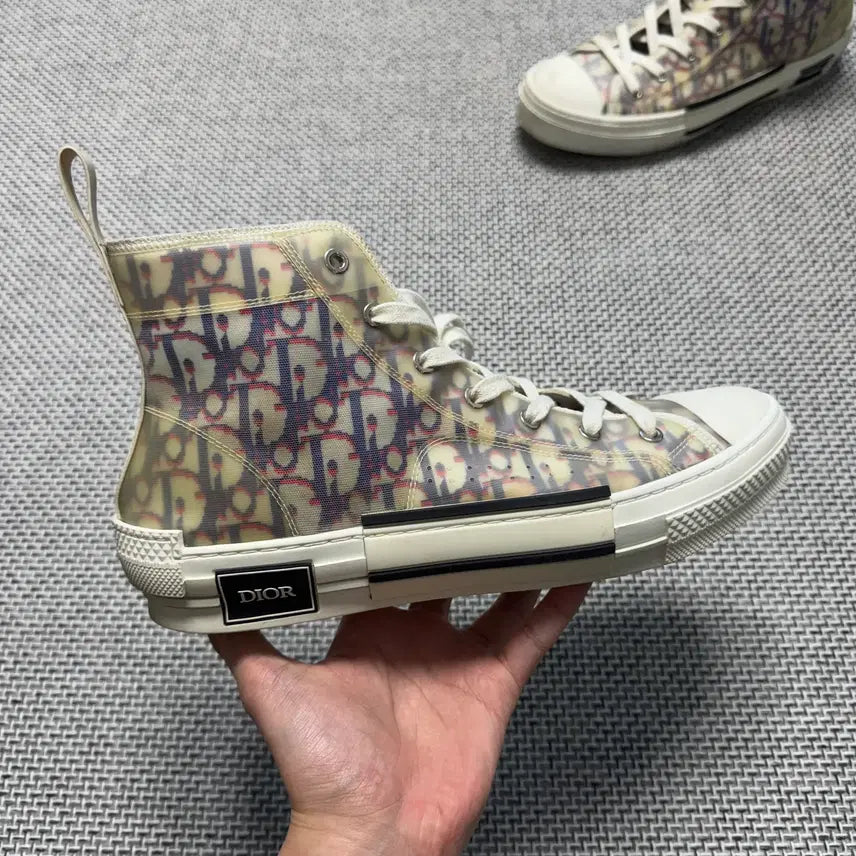 [BUNJANG] Dior Oblique Multi High-Top Sneakers / [리오브양주점] 디올 오블리크 멀티 하이탑 스니커즈