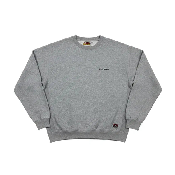 [BUNJANG] Ben Davis Embroidered Logo Sweatshirt XL Grey / (XL) 벤데이비스 자수로고 맨투맨 그레이