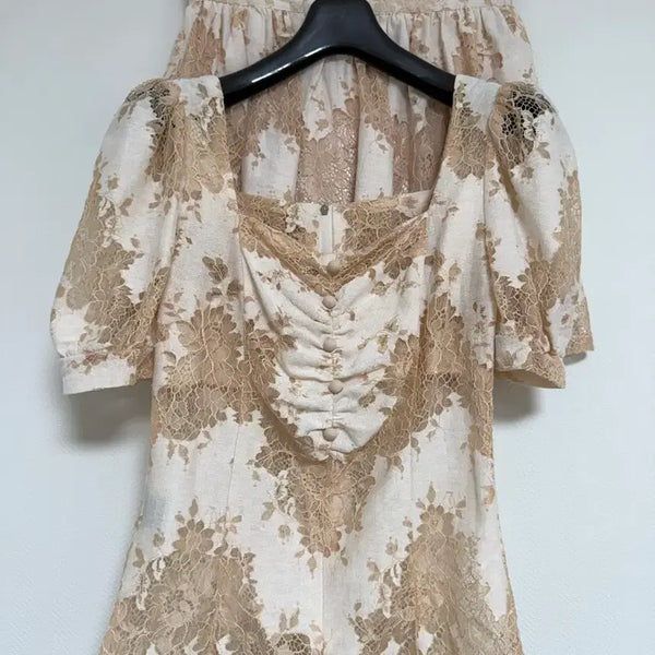 [BUNJANG] Midnight Showroom Lace Two-Piece Set / 미드나잇쇼룸 레이스 투피스