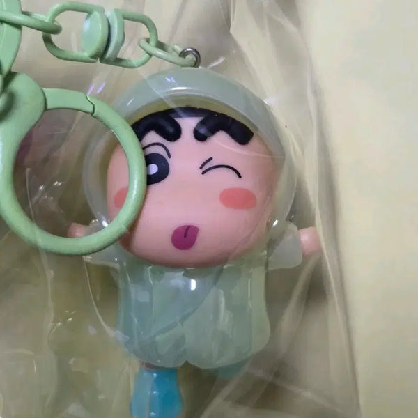 [BUNJANG] Crayon Shin-chan Keychain & Car Dashboard Figurine Set / 짱구 키링 / 차량용 피규어