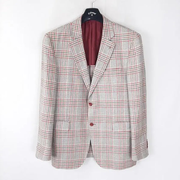 [BUNJANG] Z Zegna Linen Check Jacket 105 / 빨질레리 린넨 체크 자켓105
