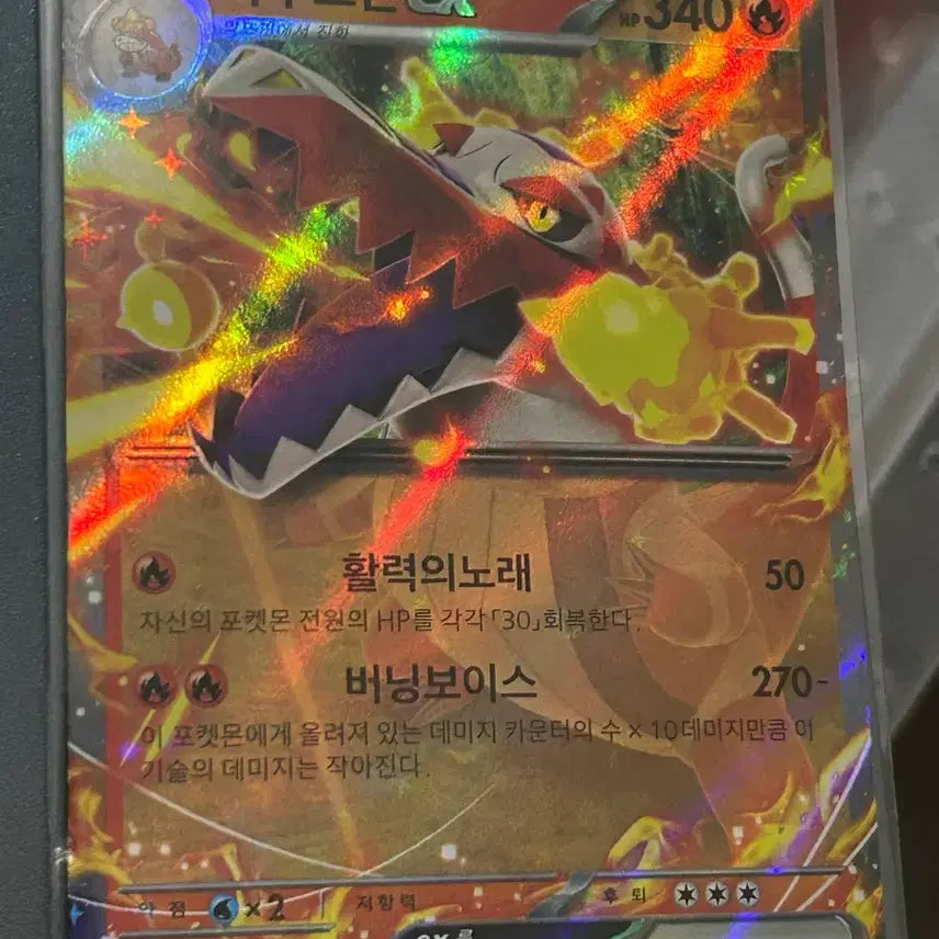 [BUNJANG] Pokemon Card Loudred EX Burning Voice RR / 포켓몬 카드 라우드본EX 버닝보이스 RR