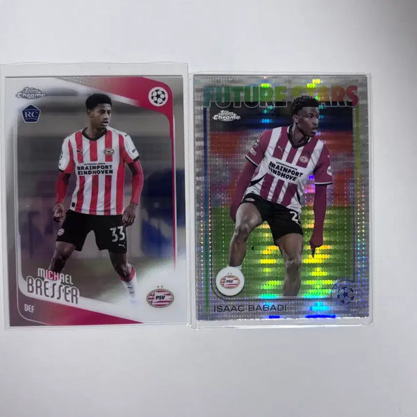[BUNJANG] Michael Bresser / Isaac Babadi Soccer Card PSV / 마이클 브레서/아이작 바바디 축구 카드 psv