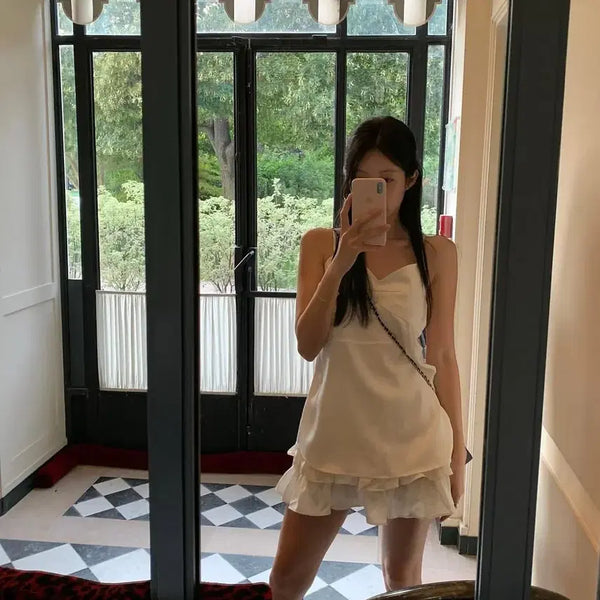 [BUNJANG] LilyCots Plain Bustier + Skirt Set / 릴리코츠 플레인 뷔스티에 + 스커트