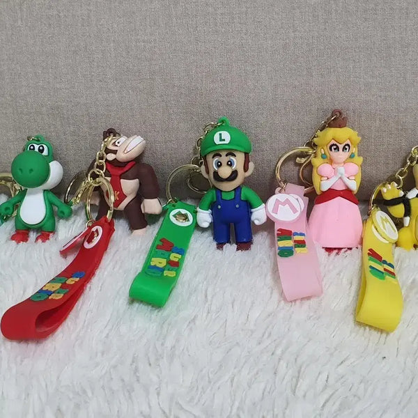 [BUNJANG] Super Mario Characters 5-Piece Keychain Set / 슈퍼마리오 캐릭터 키링 5종 세트