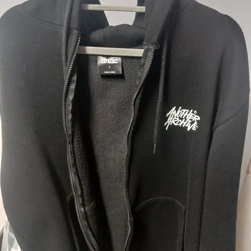[BUNJANG] Anac Hooded Zip-Up Black / 아낙 후드 집업 블랙