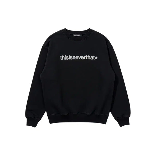 [BUNJANG] Thisisneverthat Embroidered Logo Sweatshirt Black / (S) 디스이즈네버댓 자수로고 맨투맨 블랙