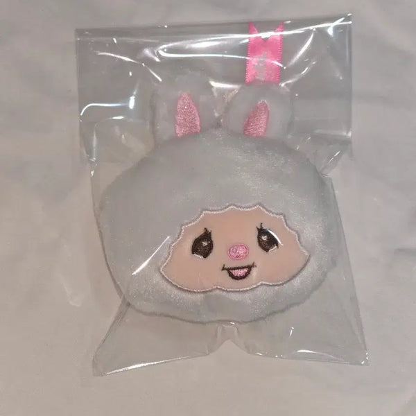 [BUNJANG] Monchhichi Rabbit Gacha Face Keychain / 몬치치 토끼 가챠 페이스 키링