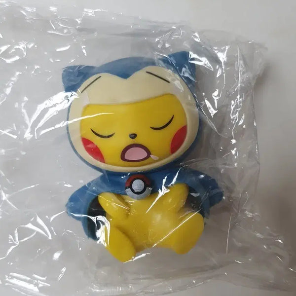 [BUNJANG] Poncho Pikachu & Snorlax Figure New / 판쵸포켓몬 피카츄 잠만보 피규어 새상품