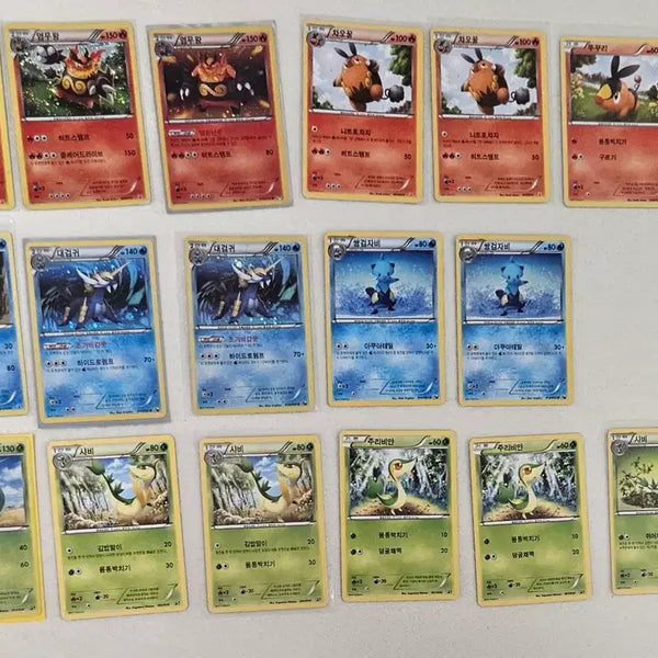 [BUNJANG] Pokemon Card BW Starter Pokemon Rare Set / 포켓몬 카드 BW 스타트포켓몬 레어세트 팝니다