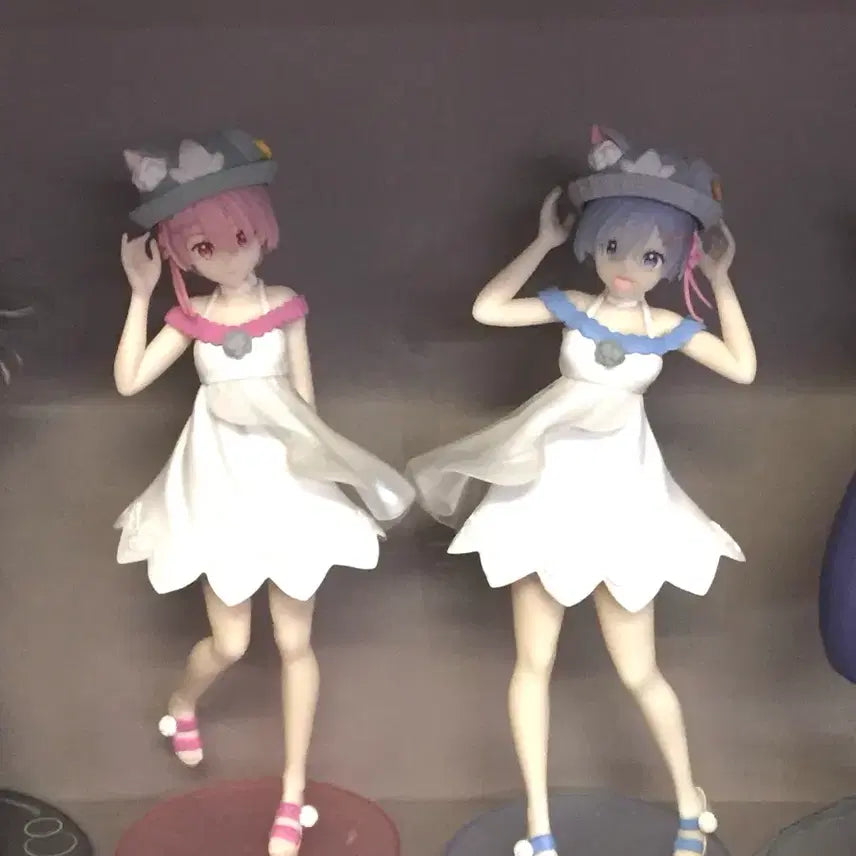 [BUNJANG] Re:Zero Ram & Rem Luminasta Summer Beach Biyojo Figure Bundle Set / (일괄)리제로 람 렘 루미나스타 여름날 해변 미소녀 피규어