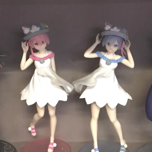 [BUNJANG] Re:Zero Ram & Rem Luminasta Summer Beach Biyojo Figure Bundle Set / (일괄)리제로 람 렘 루미나스타 여름날 해변 미소녀 피규어
