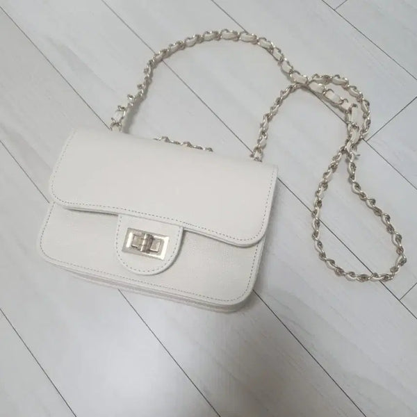 [BUNJANG] Gocce Chain Mini Bag White / 고세 체인 미니백 화이트