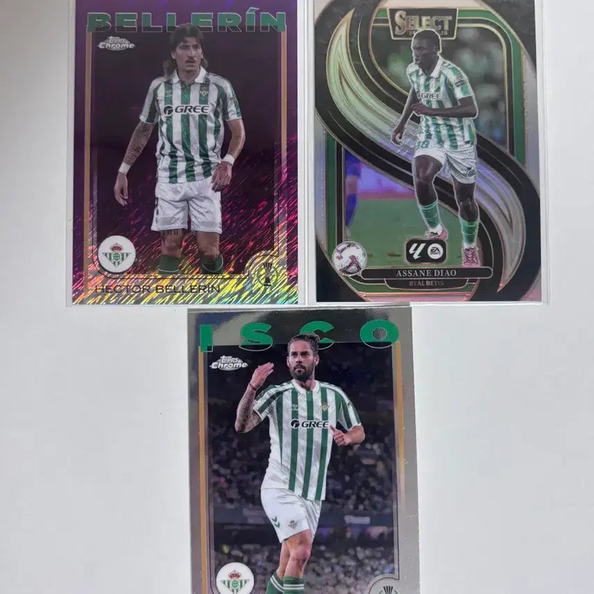 [BUNJANG] Football Trading Cards (ISCO, BELLERIN, ASSANE DIAO) - Set of 3 / 축구 카드 3장 (ISCO, BELLERIN, ASSANE DIAO)