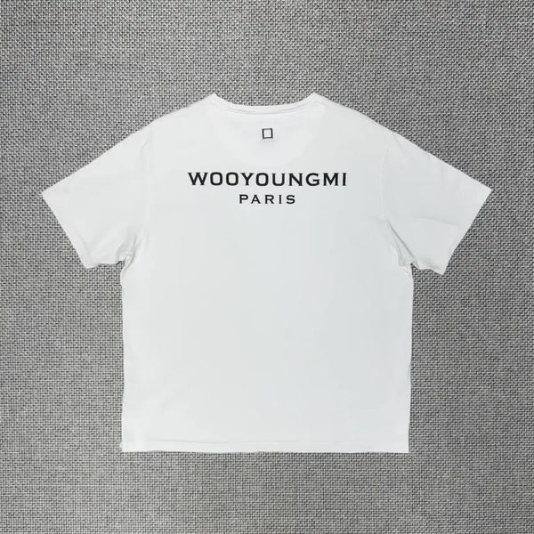 [BUNJANG] WooYoungMi Back Logo Short Sleeve T-Shirt / [리오브양주점] 우영미 백로고 반팔 티셔츠