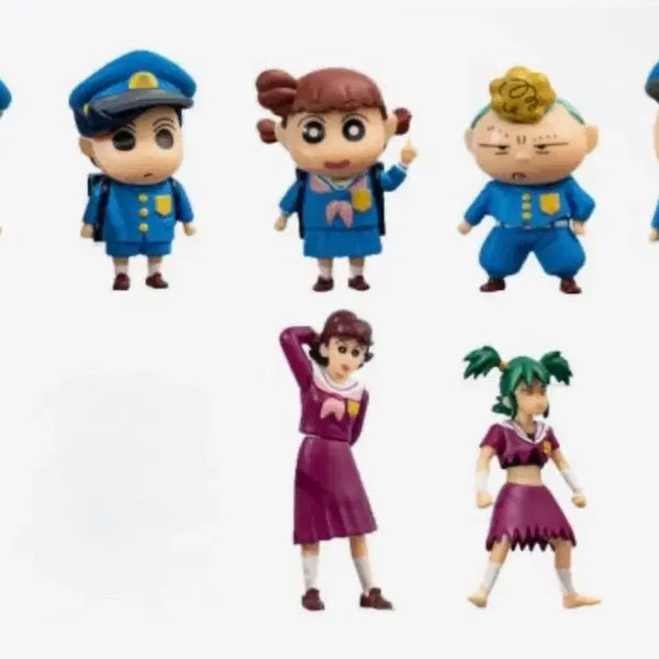 [BUNJANG] Crayon Shin-chan Crayon Shin-chan Elementary School Figure Set (7 Types, Excluding Hidden) / 짱구 떡잎학교 피규어 7종 (히든제외)