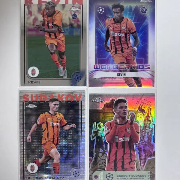 [BUNJANG] Shakhtar Donetsk Kevin, Sudakov Football Card Set / 케빈 루키 등 샤흐타르 축구 카드 세트