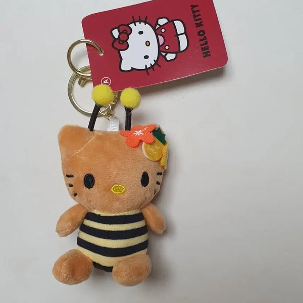 [BUNJANG] Hello Kitty Bee Plush Charm / 헬로키티 꿀벌 인형 키링 새상품