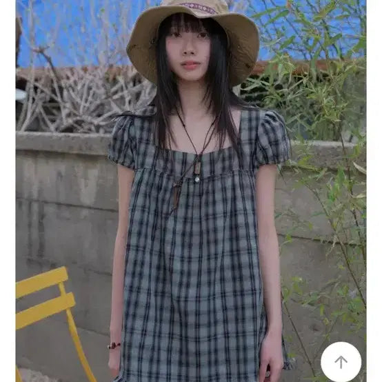 [BUNJANG] Tilde Seoul Vintage Check Blouse / 틸데서울 빈티지 체크 블라우스