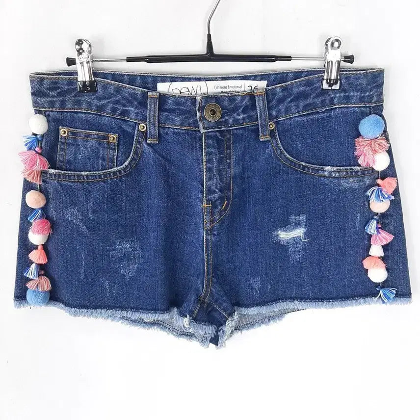 [BUNJANG] DUEL Point Denim Shorts S / 듀엘 포인트 데님쇼츠S
