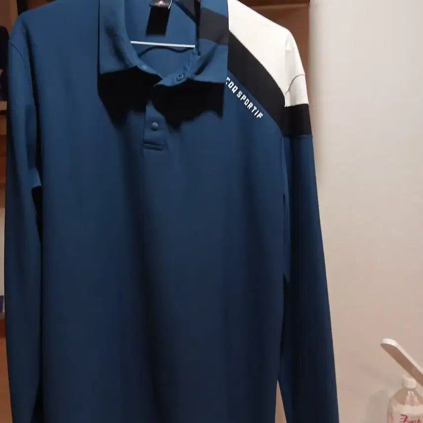 [BUNJANG] Le Coq Sportif Long Sleeve Polo Shirt Navy / 르꼬끄 스포르티브 긴팔 카라티 네이비