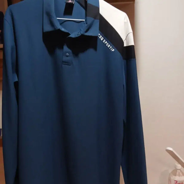 [BUNJANG] Le Coq Sportif Long Sleeve Polo Shirt Navy / 르꼬끄 스포르티브 긴팔 카라티 네이비