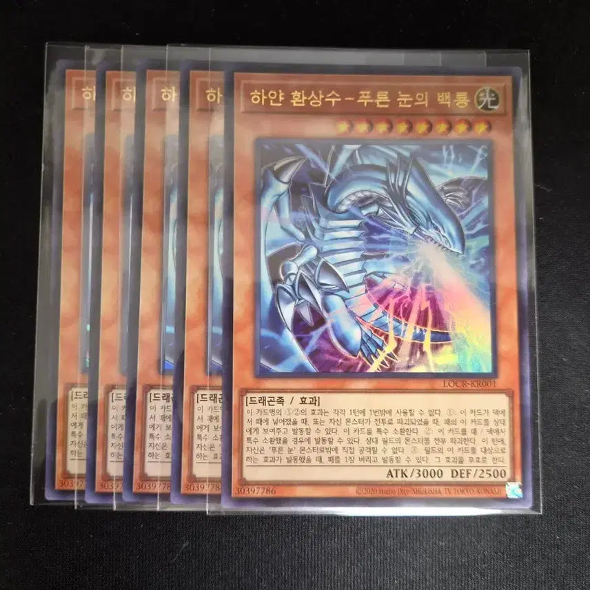 [BUNJANG] Yu-Gi-Oh! White Fantasy Beast Blue-Eyes White Dragon Ultra Rare / 유희왕 하얀 환상수 푸른 눈의 백룡 울트라레어