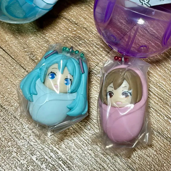 [BUNJANG] Vocaloid Kagamine Rin Len Meiko Okurumi Poseki Swing Gacha Keyring Bundle Set / 일괄) 보컬로이드 보카로 미쿠 메이코 오쿠루미 포대기 스윙 가챠 키링