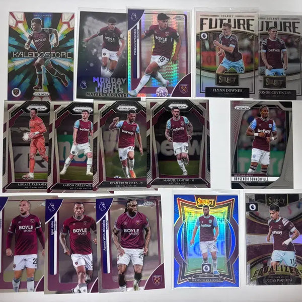 [BUNJANG] West Ham United Football Cards Bundle - Rice, Matthaus, and More / 웨스트햄 유나이티드 축구 카드 일괄 라이스, 마테우스 등