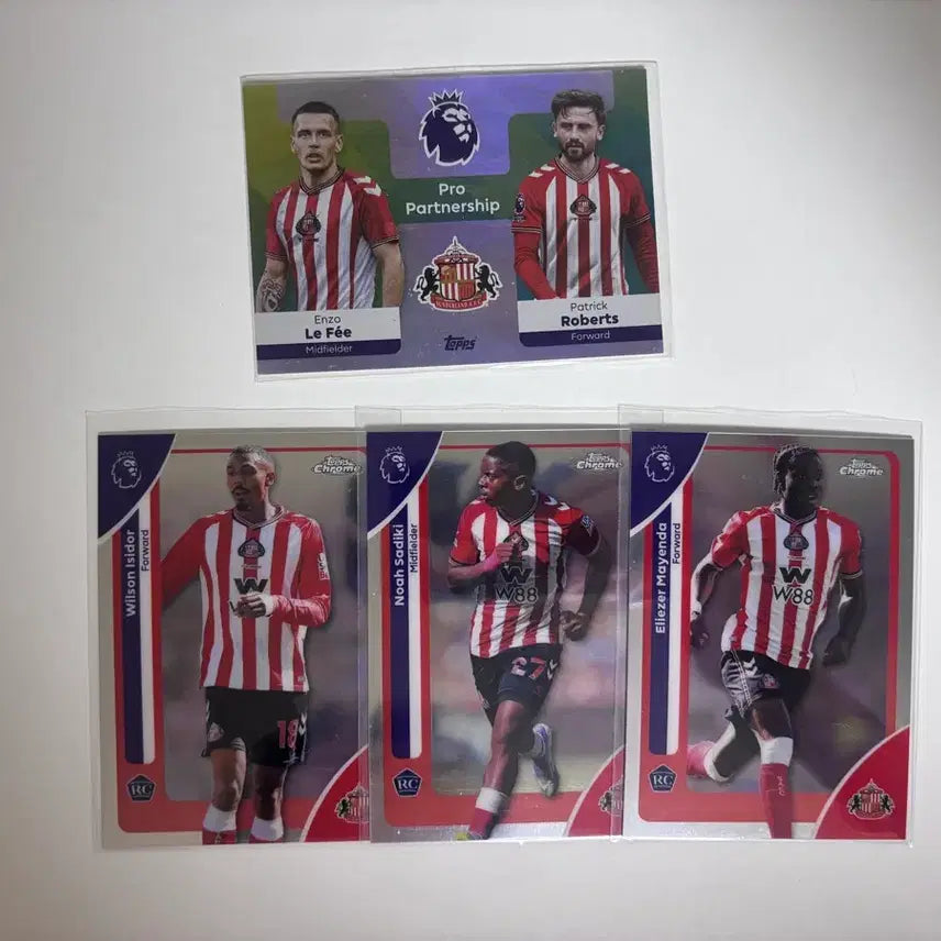 [BUNJANG] Sunderland AFC Rookie & Partnership Football Card Set / 선덜랜드 축구 카드세트 루키 등