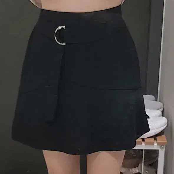 [BUNJANG] Black Skirt Pants / 오피스 스커트 치마바지
