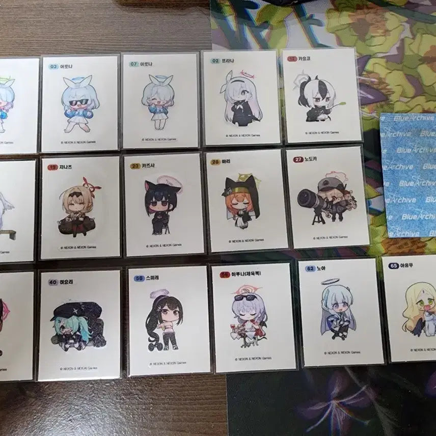[BUNJANG] Blue Archive Sticker Bundle Set / 블루아카이브 띠부씰 일괄