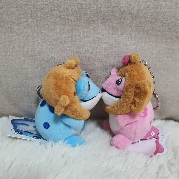 [BUNJANG] Cute Toad Charm Keychain - Blue / Pink / 두꺼비 키링 블루 핑크