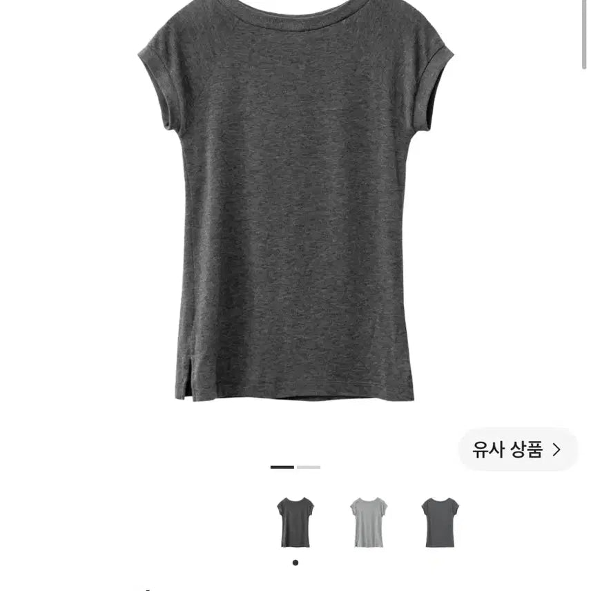 [BUNJANG] Polilu Women's Muted T-shirt Charcoal / 폴리테루 우먼 뮤티드 티셔츠 차콜