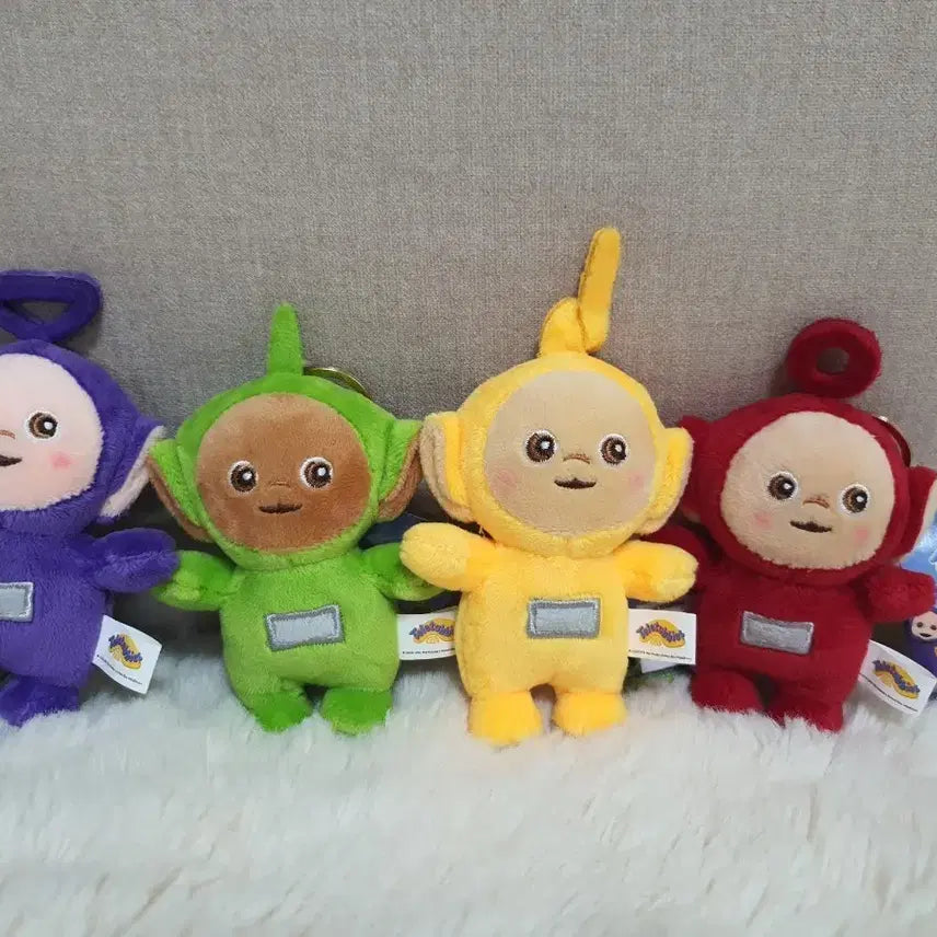 [BUNJANG] Teletubbies Doll Keychain Set (4 Types) / 텔레토비 인형 키링 4종 세트