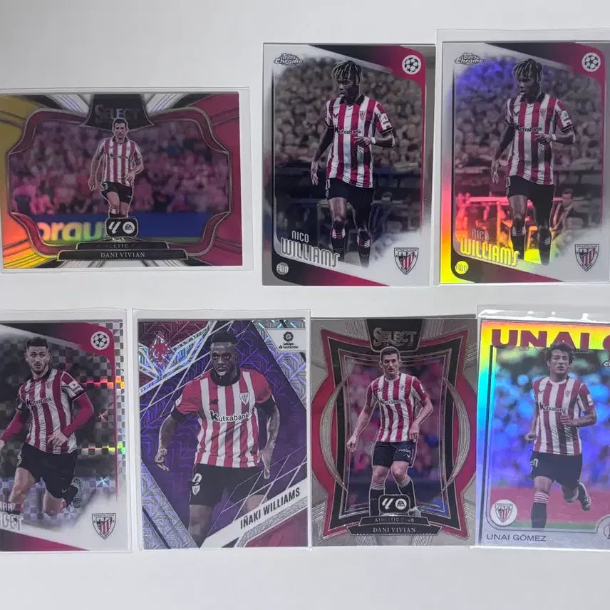 [BUNJANG] Athletic Club Soccer Cards - Nico Williams, Iñaki Williams, Unai Gómez, Dani Vivian / 아틀레틱 클럽 축구 카드 니코 윌리엄스 등