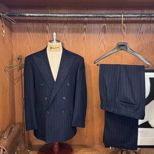 [BUNJANG] Ralph Lauren Double-Breasted Flannel Suit / 랄프로렌 더블브레스티드 플란넬 수트 100