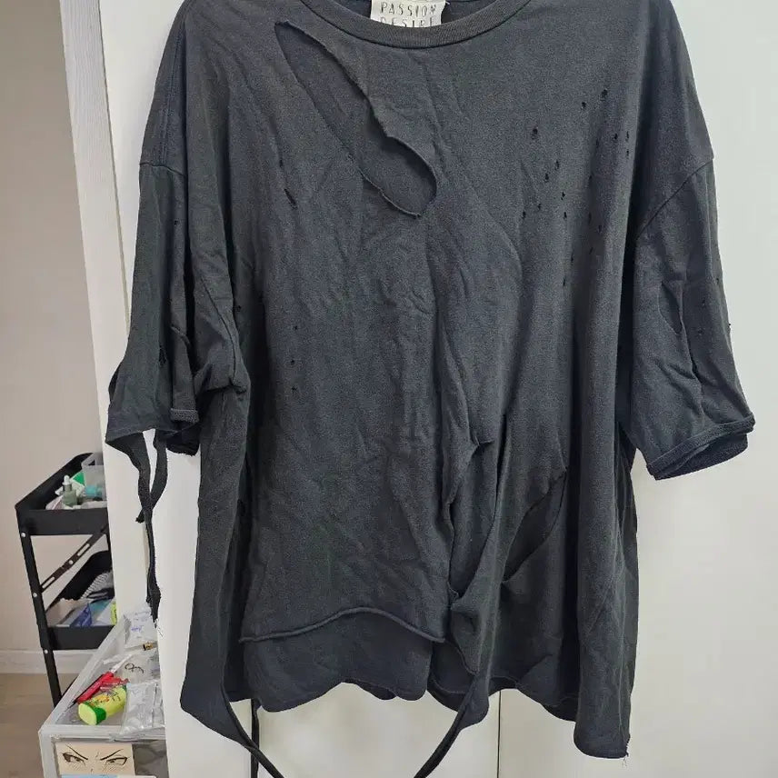 [BUNJANG] EL CONDUCTOR H Grunge Short Sleeve T-Shirt / [OS]el conductorh 그런지 반팔 티셔츠