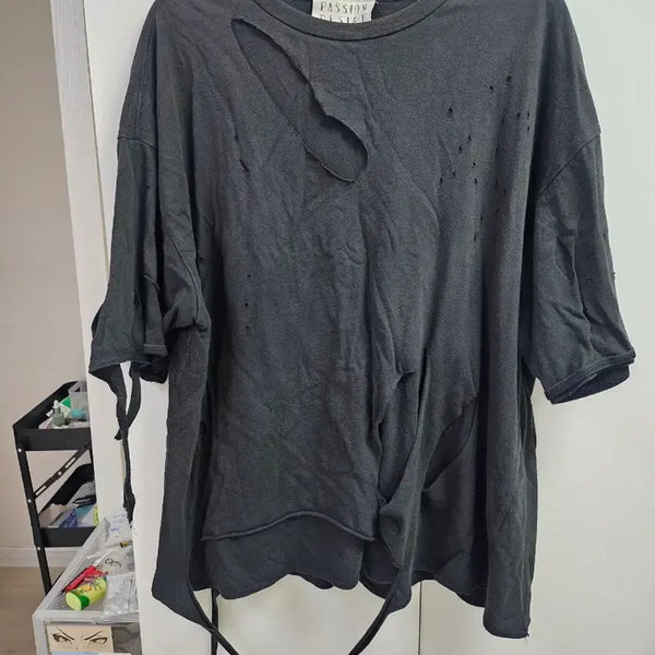 [BUNJANG] EL CONDUCTOR H Grunge Short Sleeve T-Shirt / [OS]el conductorh 그런지 반팔 티셔츠
