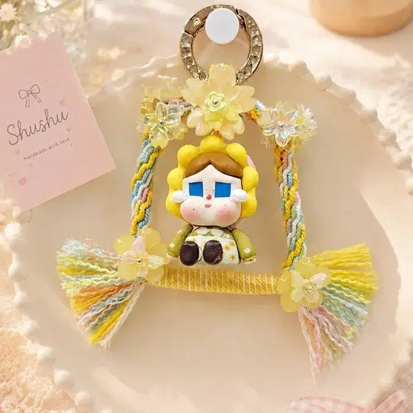 [BUNJANG] Handmade Weeping Character Swing Keychain / 울보 그네 키링(제작)