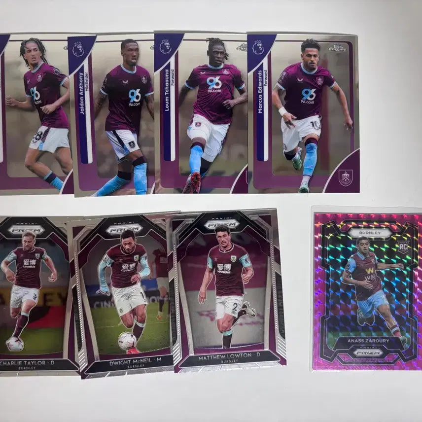 [BUNJANG] Burnley FC Football Card Set (Includes RC Cards) / 번리 FC 축구 카드 세트
