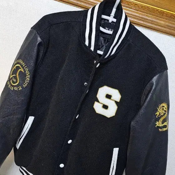 [BUNJANG] Sungkyunkwan University Black Baseball Jumper / 블랙 야구 점퍼 Sungkyunkwan