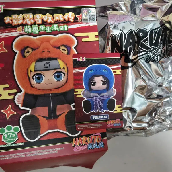 [BUNJANG] Naruto Sasuke Keychain Plush Toy / [미개봉]나루토 eaki 라부부 나부부 사스케 키링 인형