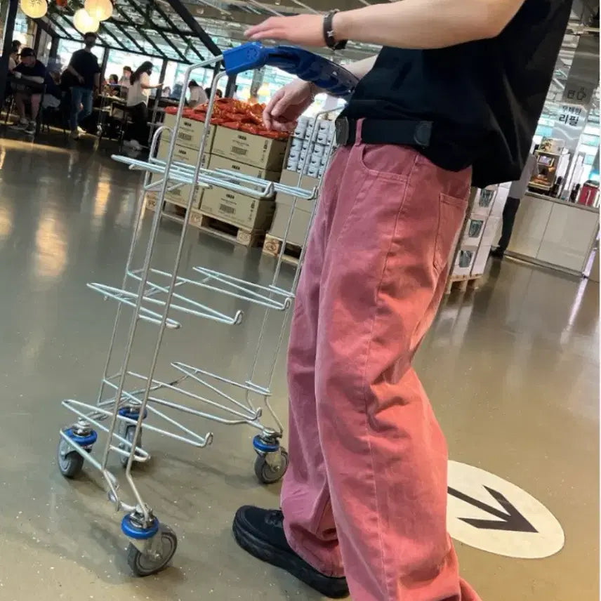 [BUNJANG] Structured Cherry Denim Pants / 스트럭처드 체리 데님 팬츠