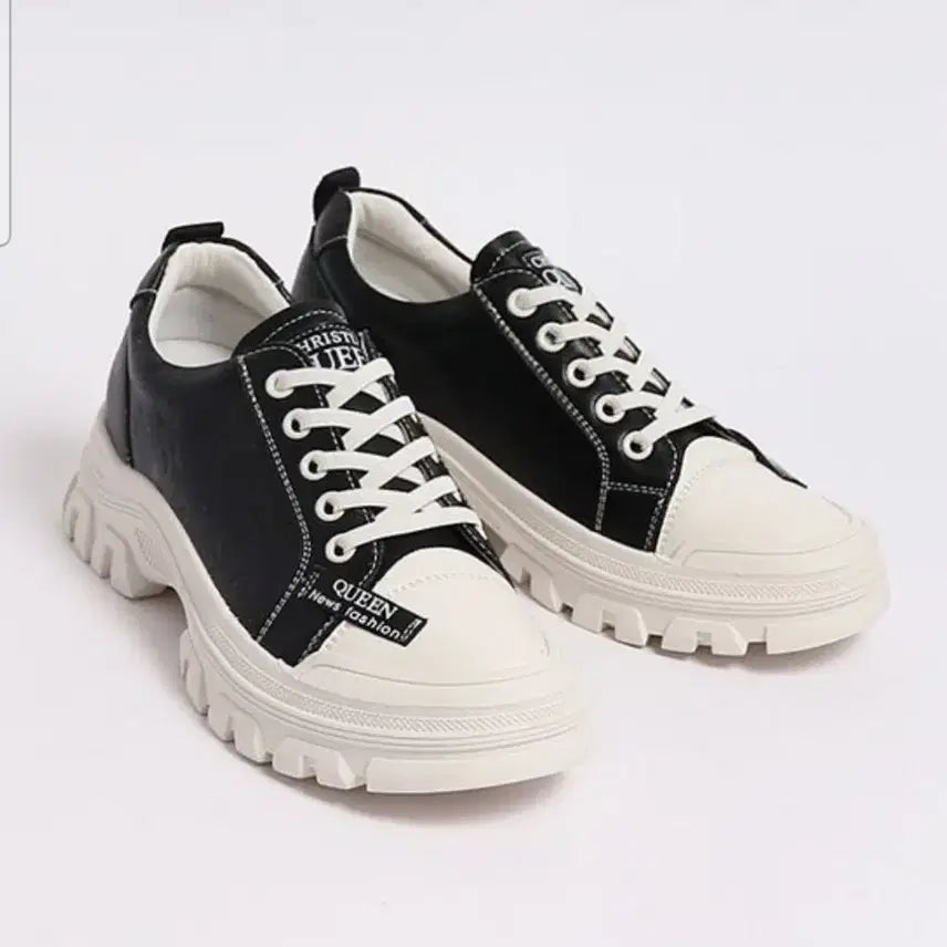 [BUNJANG] Genuine Leather Sneakers Casual Shoes / 새상품 소가죽 운동화 스니커즈