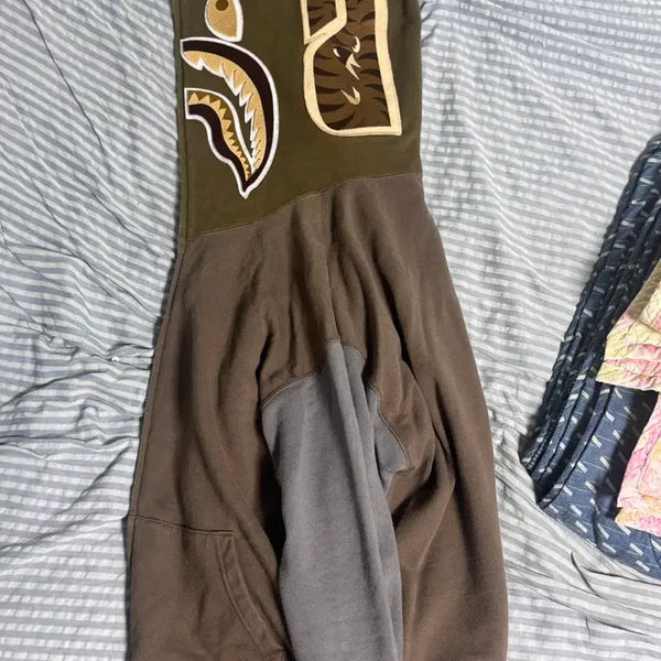 [BUNJANG] BAPE Silver Brown Hoodie / 베이프 실버 브라운후드