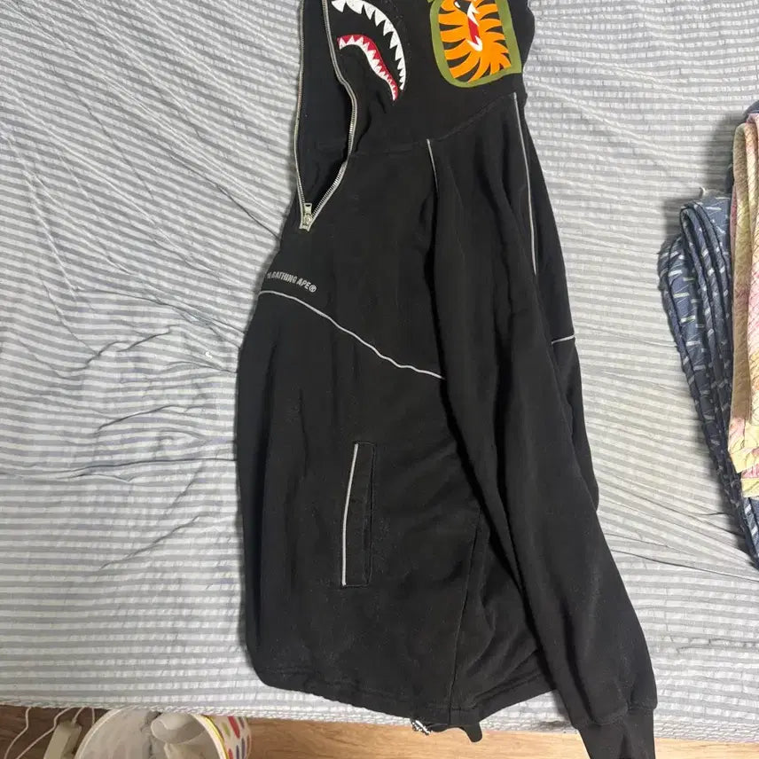 [BUNJANG] BAPE Black Zip Hoodie / (급처)베이프 블랙 후드