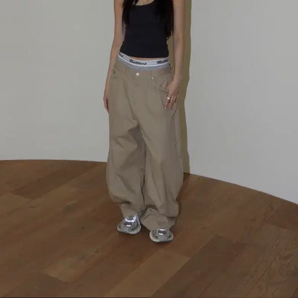 [BUNJANG] RUNTS ABC Back Pocket Stud Pants Size S / 런츠 팬츠 바지 ABC BACK POCKET STUD PANTS s사이즈